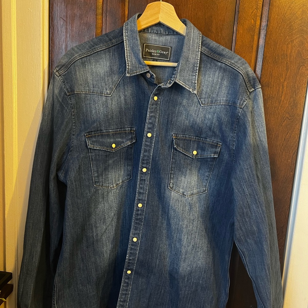 Paisley & Gray Slim Fit Denim Shirt